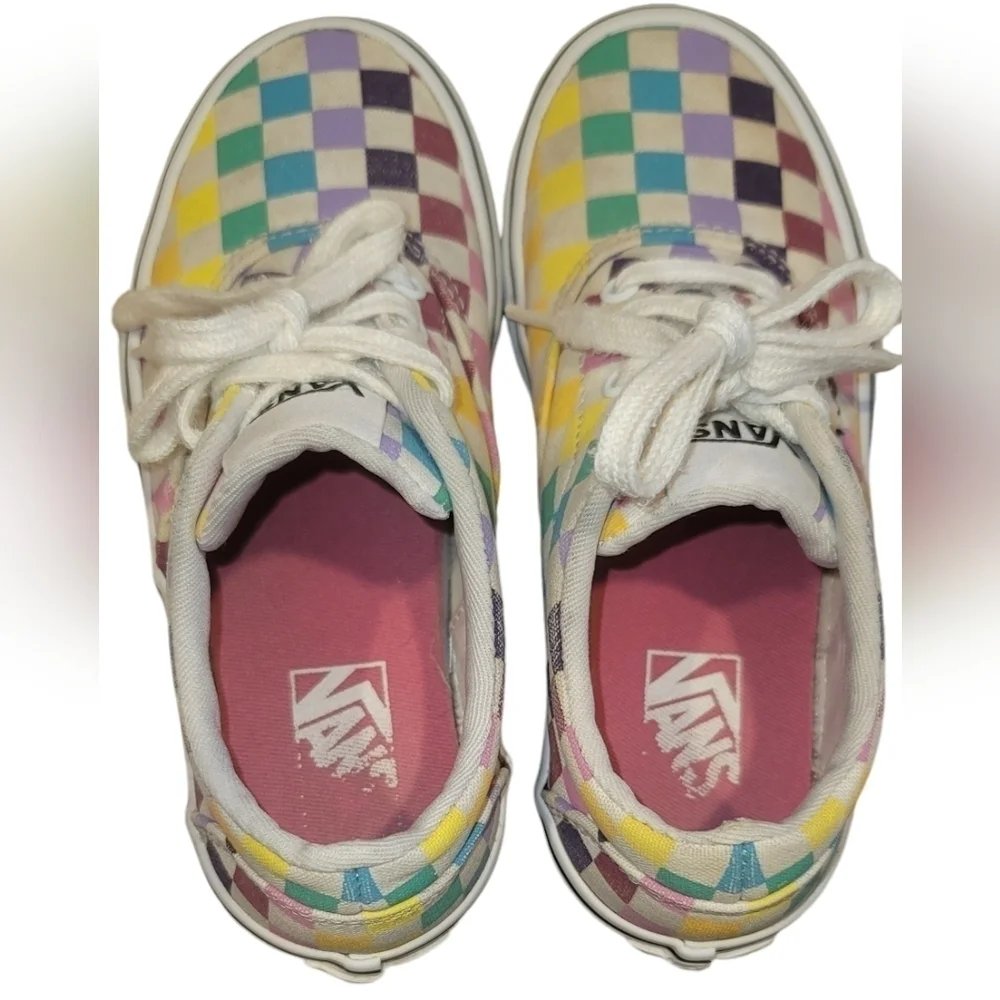 Vans multicolored checked lace-up sneakers